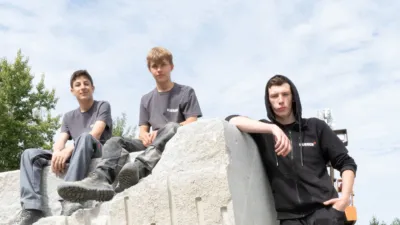Gruppenportrait von Lehrlingen